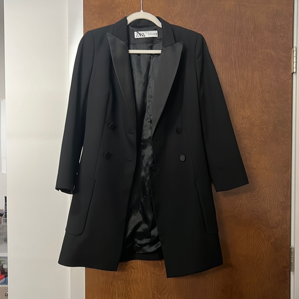 Zara long blazer jacket